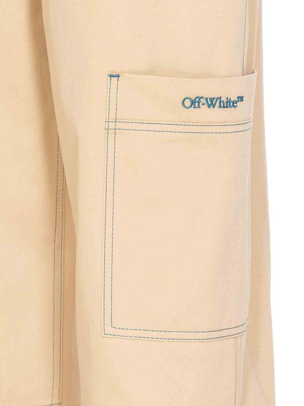 The Best Shops OFF-WHITE: Casual Hosen - Casual Hose - Beige