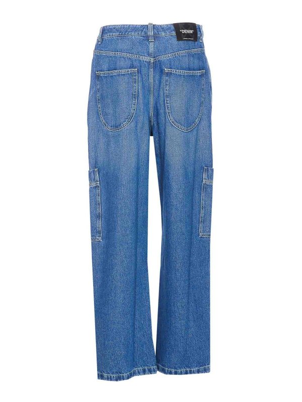 OFF-WHITE: bootcut jeans online - Jeans