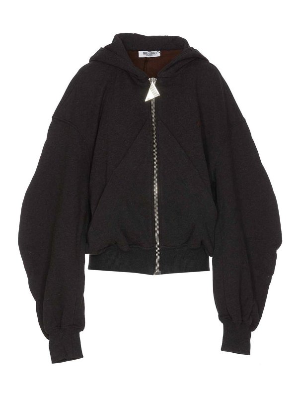 The Attico: Sweatshirts & Sweaters - Zip Up Hoodie