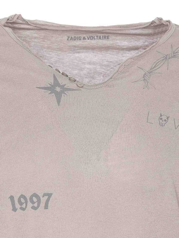 Camiseta - Gris shop online: ZADIG&VOLTAIRE