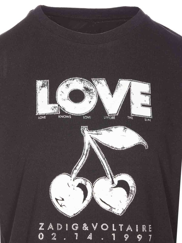 Maglietta da concerto con ciliegie shop online: ZADIG&VOLTAIRE
