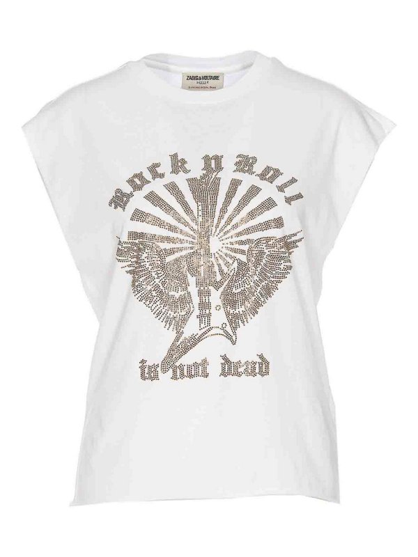 ZADIG&VOLTAIRE: t-shirt - T-shirt Cloe con ali di chitarra