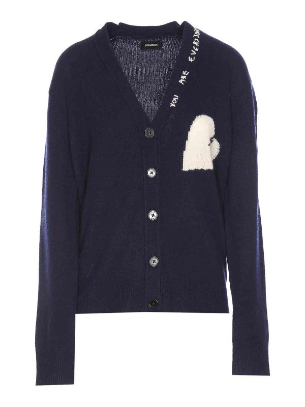 ZADIG&VOLTAIRE: cardigan - Cardigan cuore Travia