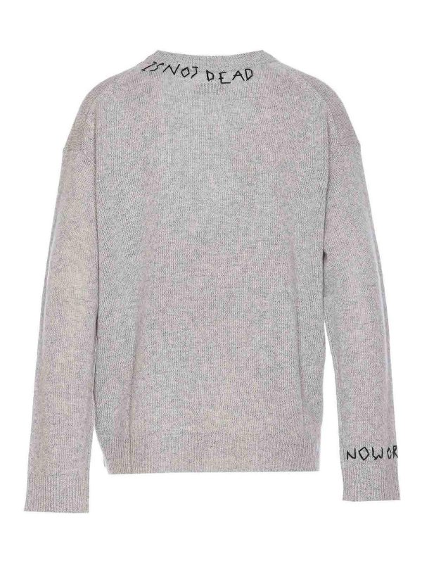 ZADIG&VOLTAIRE: Strickpullover mit Rundhalsausschnitt online - Rundhalspullover - Grau