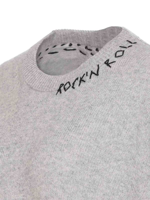 The Best Shops ZADIG&VOLTAIRE: Strickpullover mit Rundhalsausschnitt - Rundhalspullover - Grau