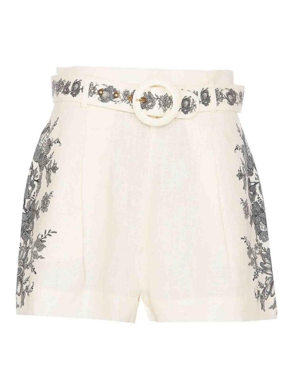 ZIMMERMANN: Hosen Shorts - Shorts - Weiß