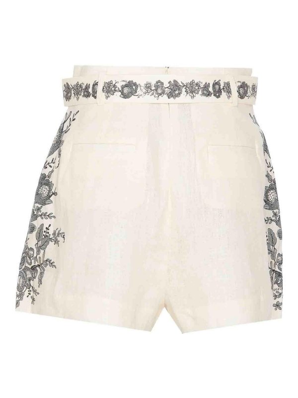 Zimmermann Shorts - White - Women | 2885AR25RCRF | thebs.com