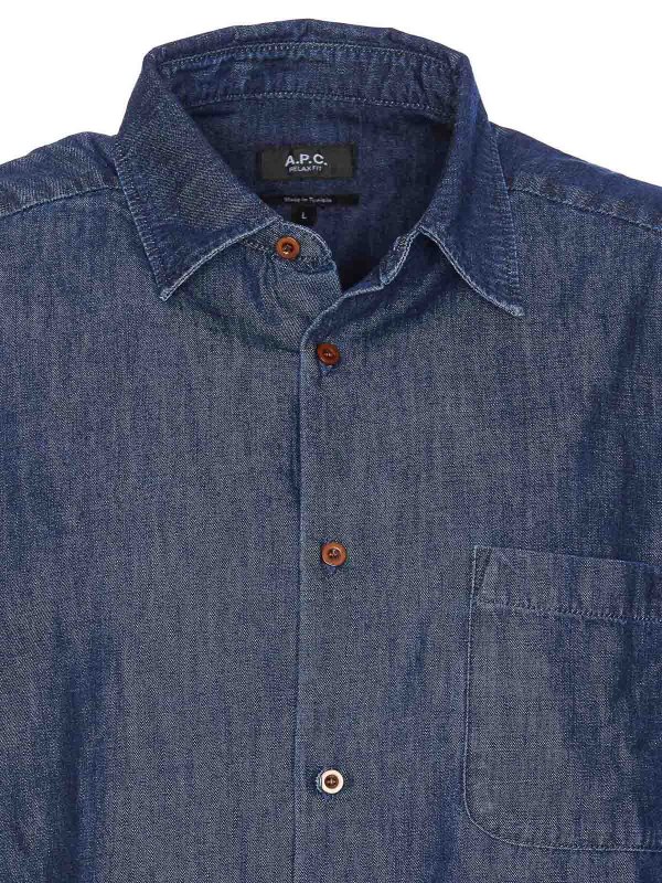 Chemise - Bleu shop online: A.P.C.