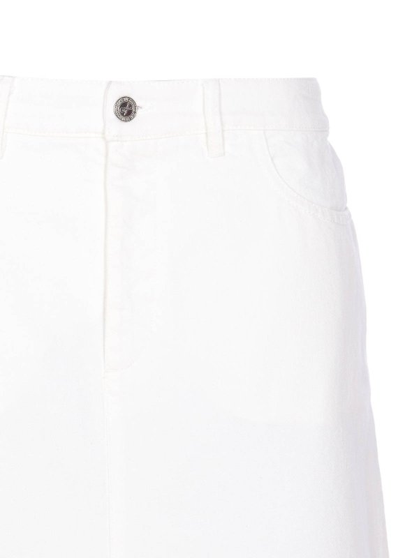 Falda Semilarga - Blanco shop online: A.P.C.