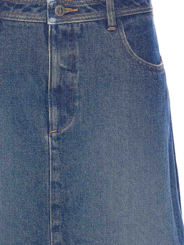 Jupe Midi - Bleu shop online: A.P.C.