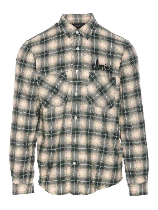 AMIRI: camicie - Camicia in flanella con fucile