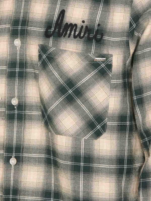 The Best Shops AMIRI: camicie - Camicia in flanella con fucile