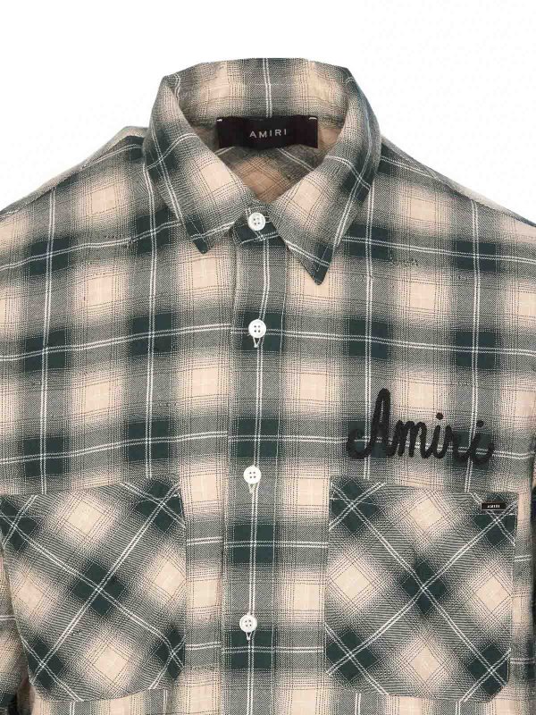 Camicia in flanella con fucile shop online: AMIRI