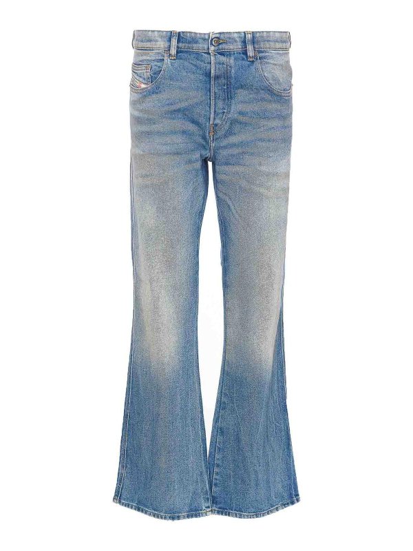 DIESEL: Bootcut - Bootcut Jeans - Blau