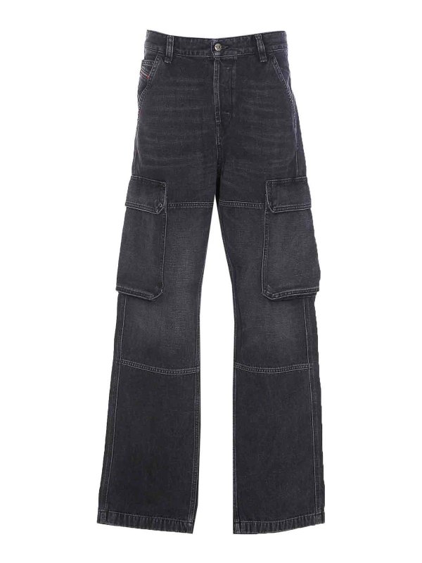 DIESEL: bootcut jeans - D-Pot-Cargo Jeans