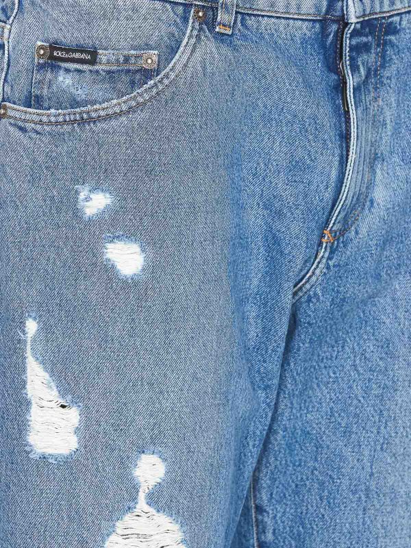 ブーツカットジーンズ - ブルー shop online: DOLCE & GABBANA