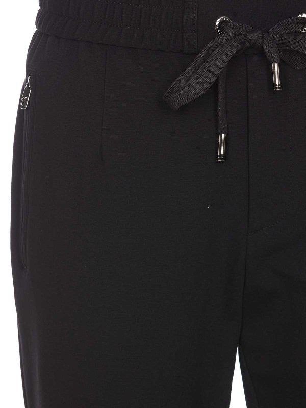 Pantaloni con logo patch Dg shop online: DOLCE & GABBANA