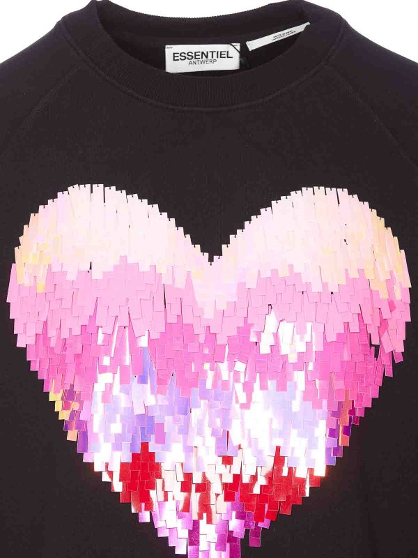 クルーネック - ブルー shop online: ESSENTIEL ANTWERP