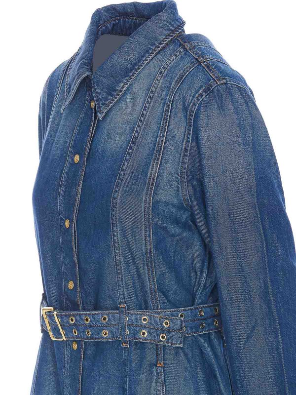 The Best Shops GANNI: Robe longueur genou - Robe Au Genou - Bleu