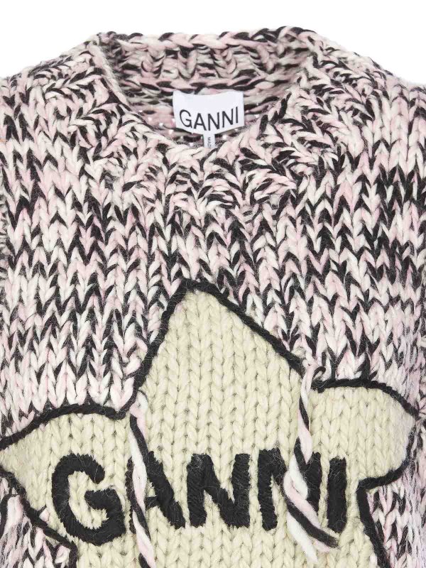 クルーネック - マルチカラー shop online: GANNI