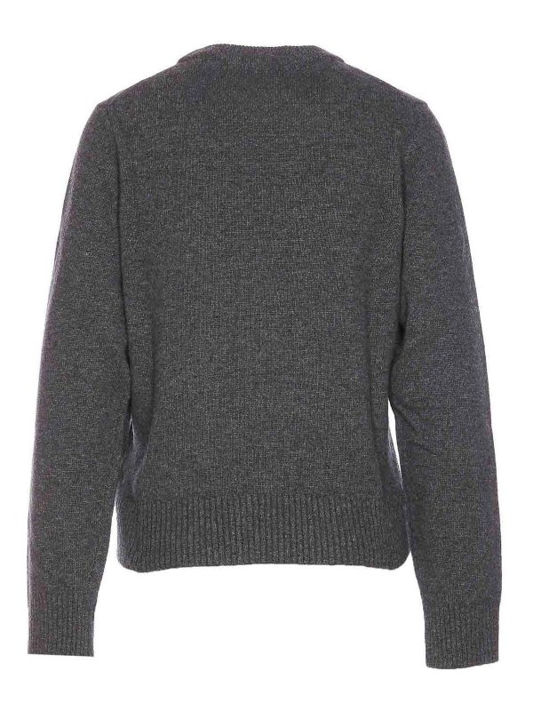 GANNI: Suéteres con cuello pico online - Suéter Cuello Redondo - Gris