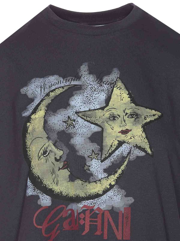 Maglietta al chiaro di luna shop online: GANNI