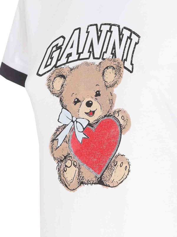 The Best Shops GANNI: Camisetas - Camiseta - Blanco