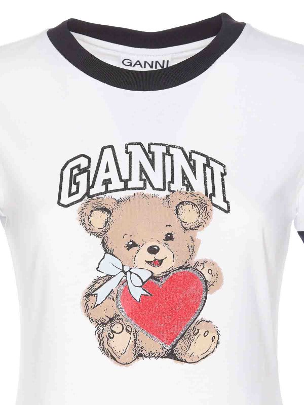 Camiseta - Blanco shop online: GANNI