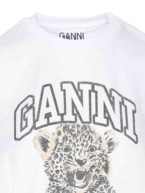 T-Shirt - Weiß shop online: GANNI