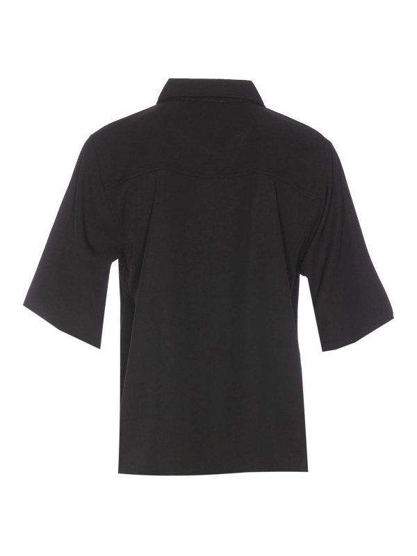 GANNI: camicie online - Camicia In Twill E Viscosa