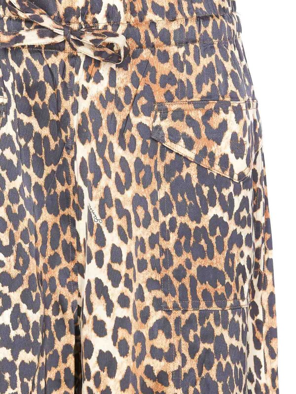 Leopard Print Pants shop online: GANNI