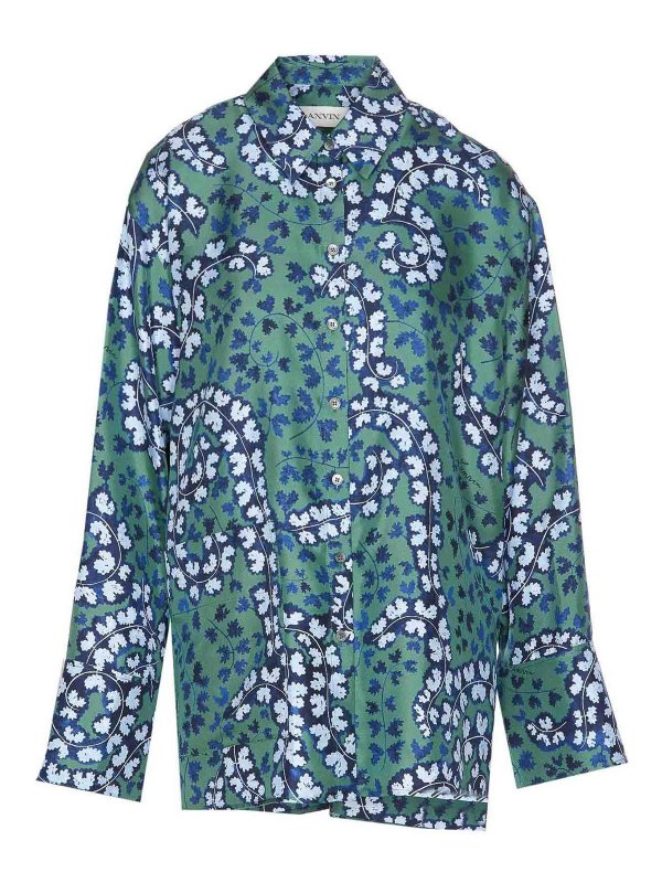 LANVIN: Hemden - Hemd - Grün