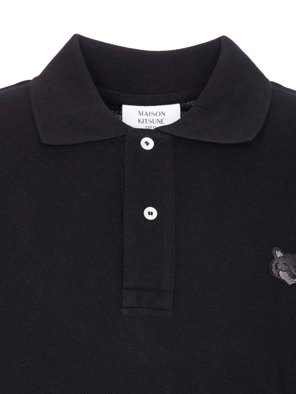Polo - Negro shop online: MAISON KITSUNÉ
