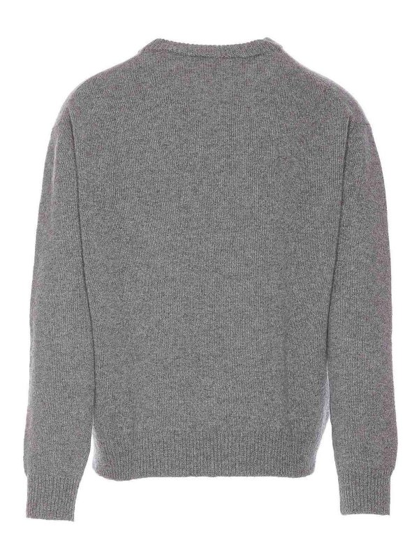 Marni: maglia collo rotondo online - Maglione con logo