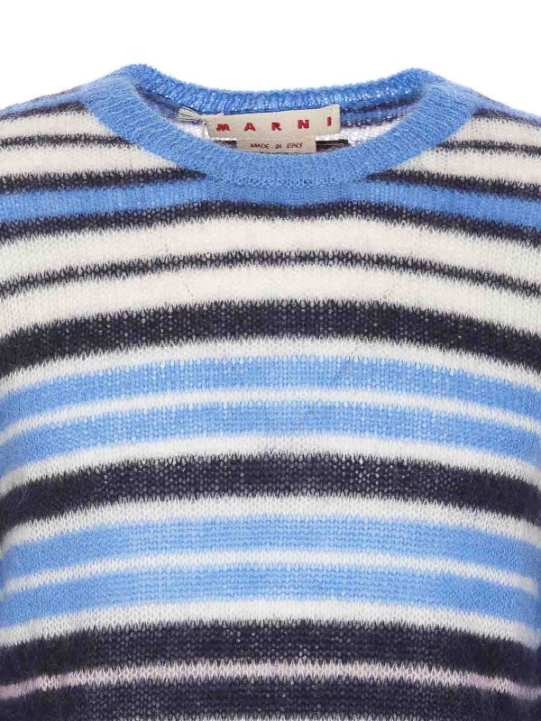 Pull Col Rond - Bleu shop online: Marni
