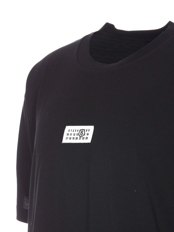 The Best Shops MM6 MAISON MARGIELA: クルーネック - クルーネック - 黒