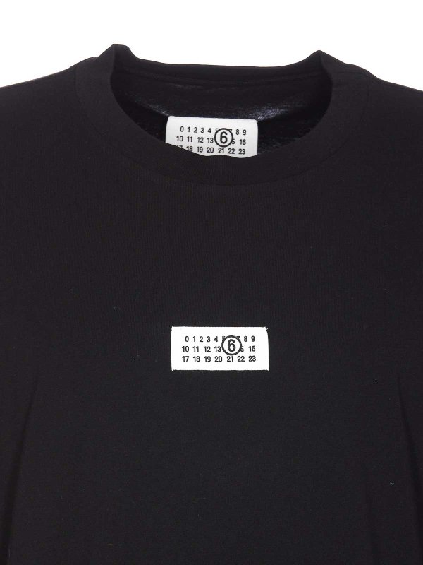クルーネック - 黒 shop online: MM6 MAISON MARGIELA