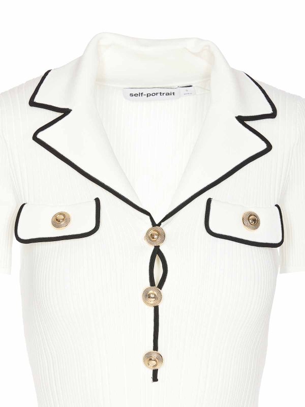 Robe Courte - Blanc shop online: Self Portrait