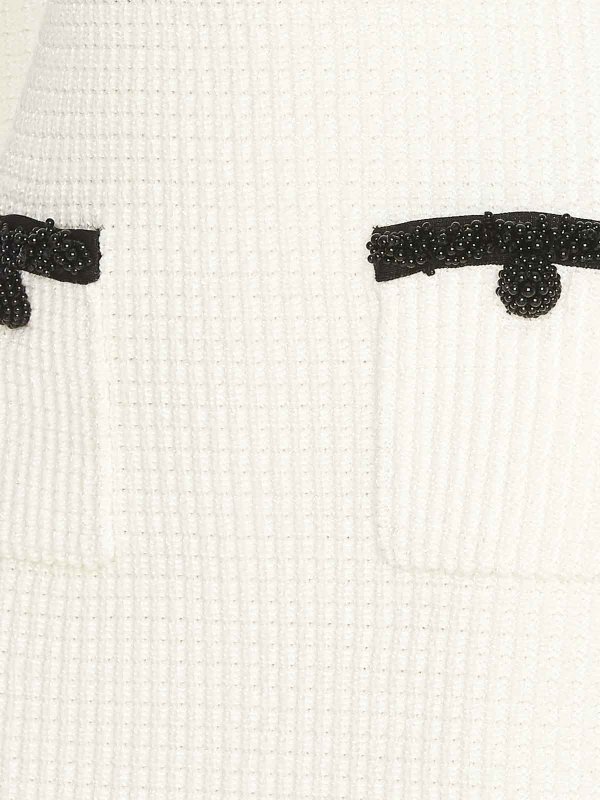 The Best Shops Self Portrait: knee length dresses - Pearl Knitted Dress