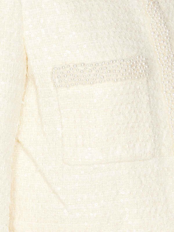 The Best Shops Self Portrait: Casualjacken - Casualjacke - Weiß