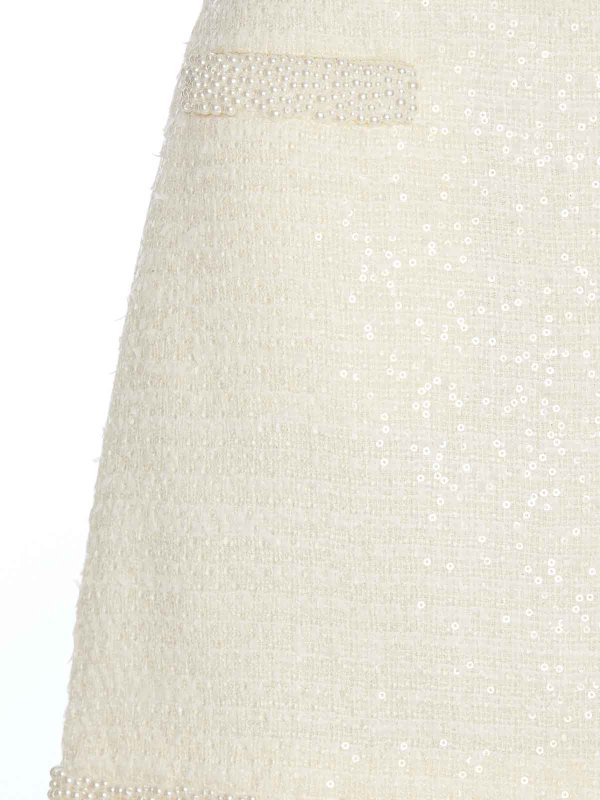 Boucle Pearl Mini Skirt shop online: Self Portrait