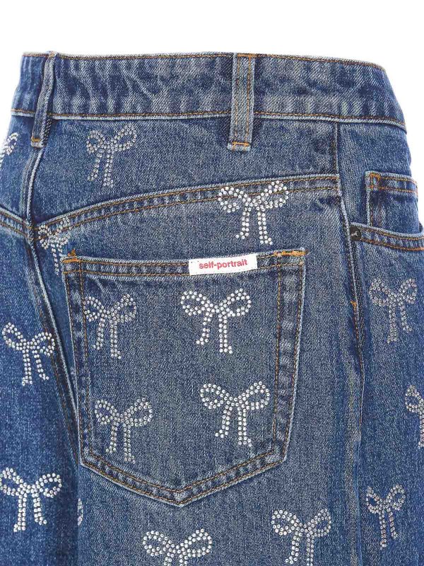 The Best Shops Self Portrait: Jeans boot-cut - Jeans Boot-Cut - Azul