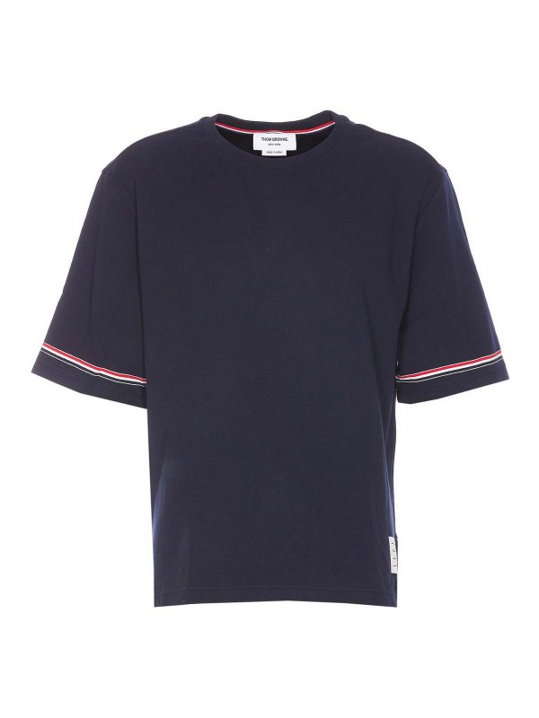 THOM BROWNE: Camisetas - Camiseta - Azul