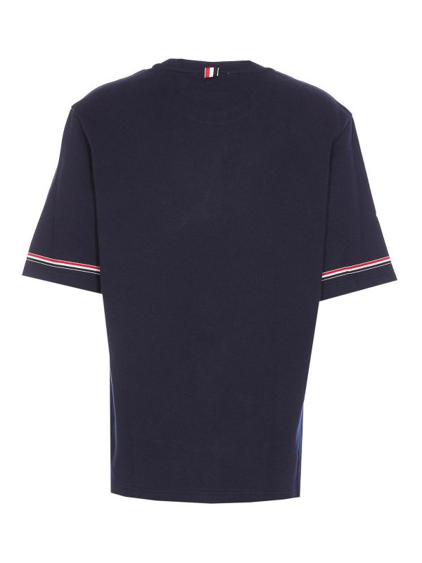 THOM BROWNE: Camisetas online - Camiseta - Azul