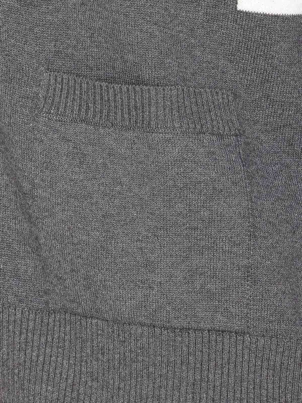 The Best Shops THOM BROWNE: cardigans - 4Bar Cardigan