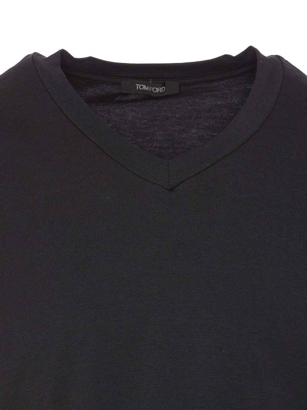 Tシャツ - 黒 shop online: TOM FORD