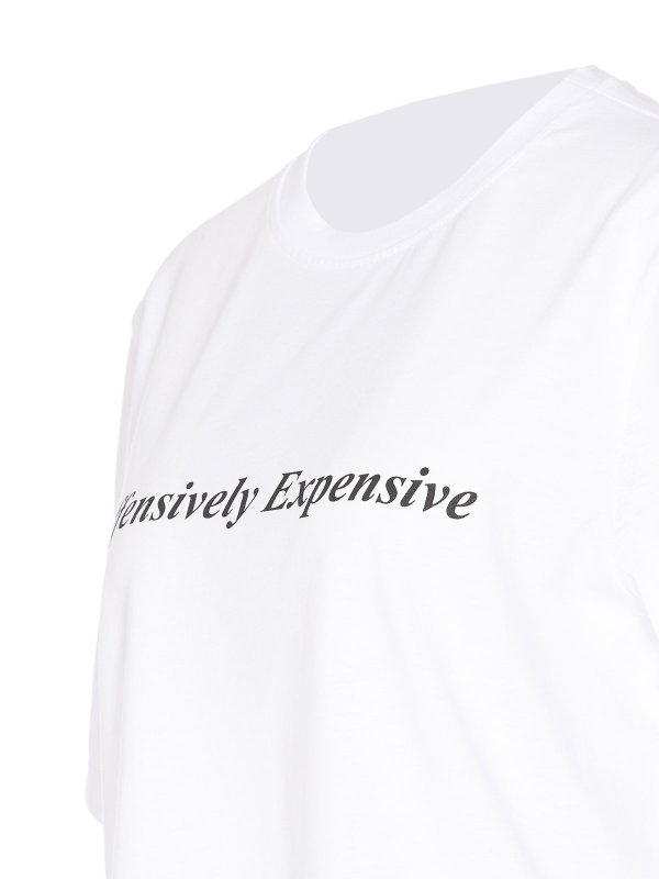The Best Shops VICTORIA BECKHAM: t-shirts - Inoffensively Expensive Slogan T-Shirt