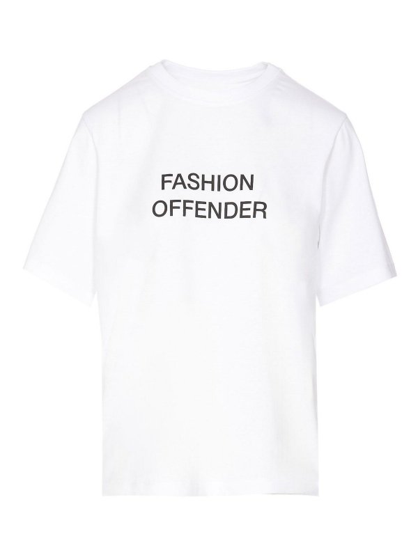 VICTORIA BECKHAM: t-shirts - Fashion Offender Slogan T-Shirt