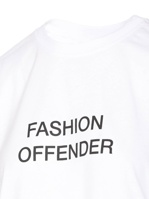 The Best Shops VICTORIA BECKHAM: t-shirts - Fashion Offender Slogan T-Shirt
