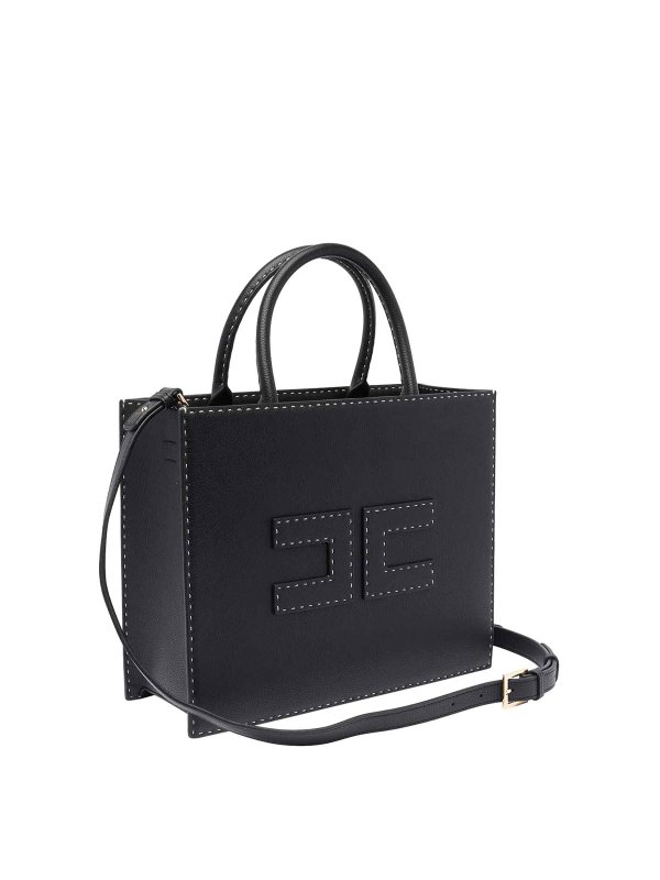 ELISABETTA FRANCHI: shopper online - Borsa con logo